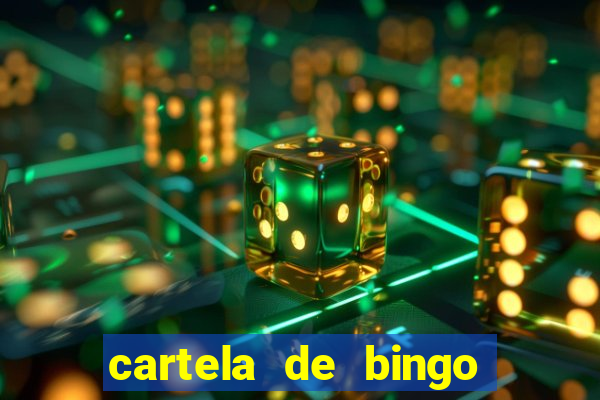 cartela de bingo pra imprimir